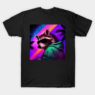 Vaporwave Racoon T-Shirt